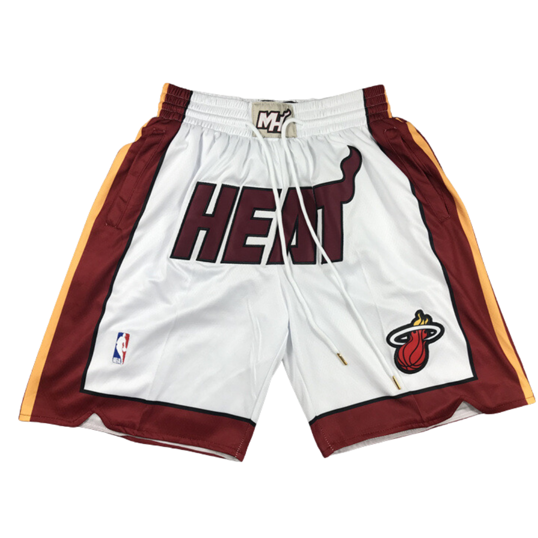 מכנס כדורסל Just Don מיאמי היט אדום לבן NBA