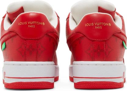 Louis Vuitton Nike Air Force 1 Low By Virgil Abloh White Red