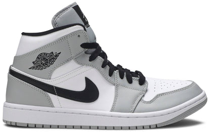 Air Jordan 1 Mid WHITE LIGHT SMOKE GREY