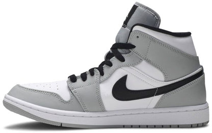 Air Jordan 1 Mid WHITE LIGHT SMOKE GREY