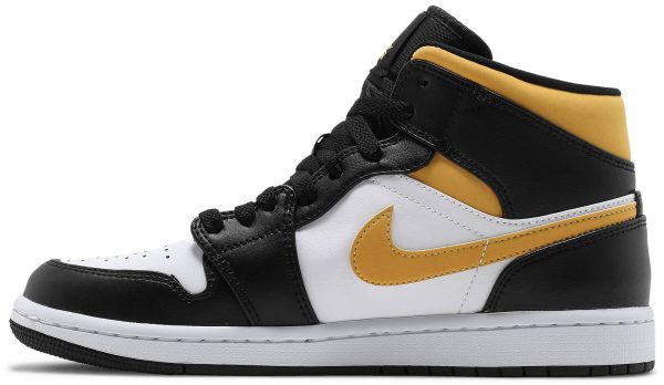 Air Jordan 1 Mid White Pollen Black