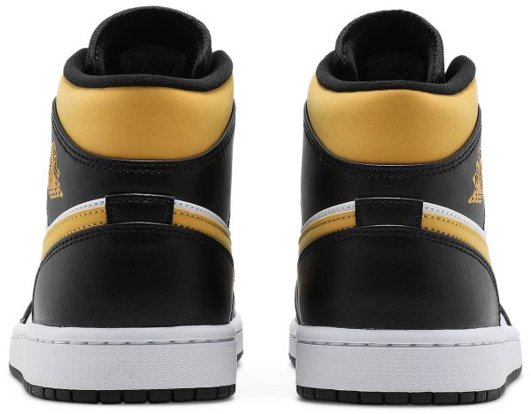 Air Jordan 1 Mid White Pollen Black