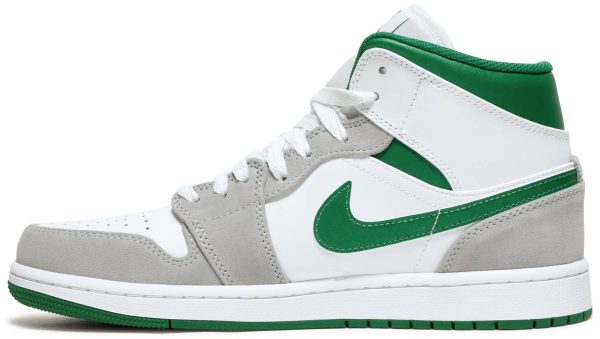 Air Jordan 1 Mid SE White Pine Green Smoke Grey