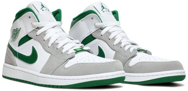 Air Jordan 1 Mid SE White Pine Green Smoke Grey