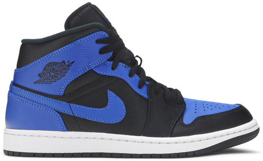 Air Jordan 1 Mid Hyper Royal Tumbled Leather