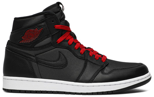 Air Jordan 1 Retro High Black Satin Gym Red