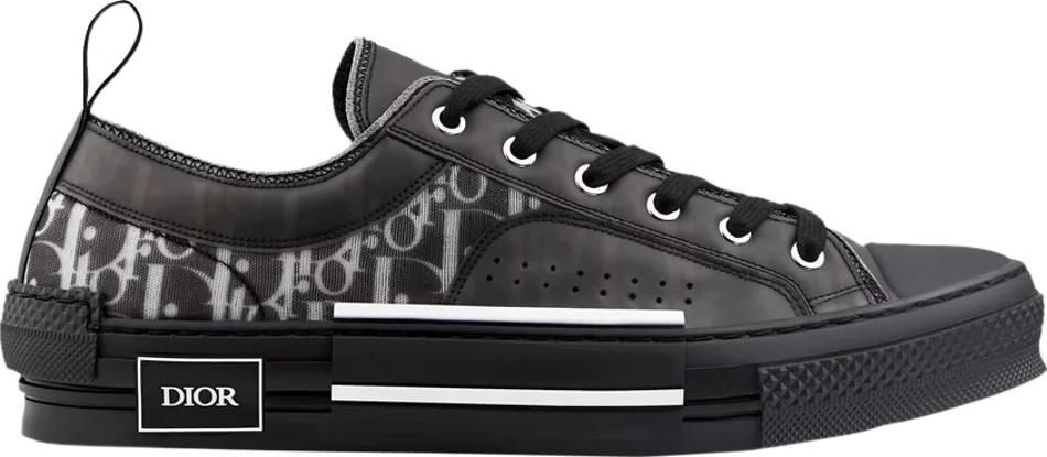 Dior B23 Low Top Canvas Oblique Black