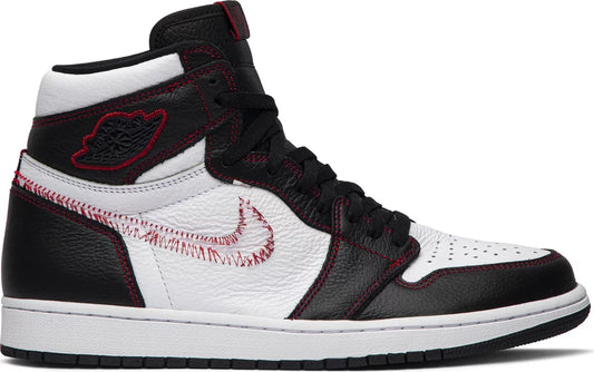 Air Jordan 1 Retro High Defiant White Black Gym Red