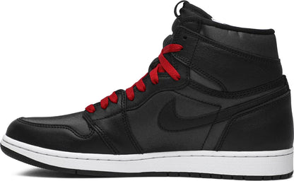 Air Jordan 1 Retro High Black Satin Gym Red