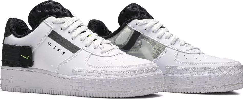 Nike Air Force 1 Type White Black Volt