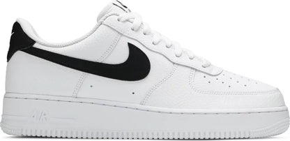 Nike Air Force 1 Low '07 White Black Pebbled Leather