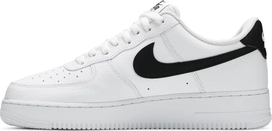 Nike Air Force 1 Low '07 White Black Pebbled Leather