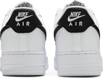 Nike Air Force 1 Low '07 White Black Pebbled Leather