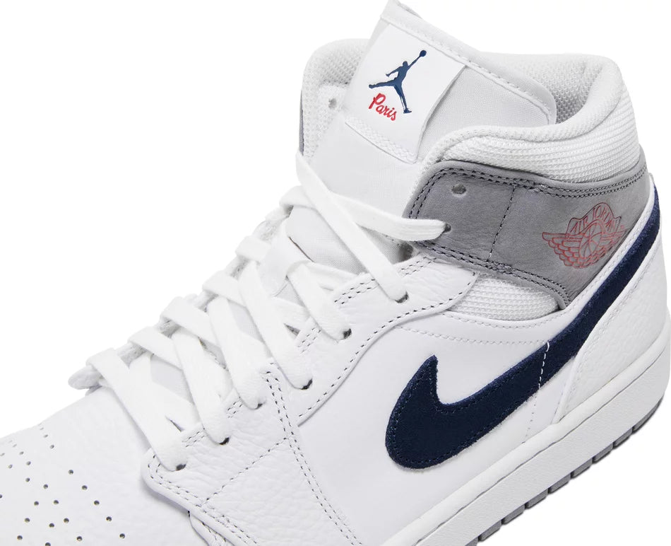 Air Jordan 1 Mid Paris White