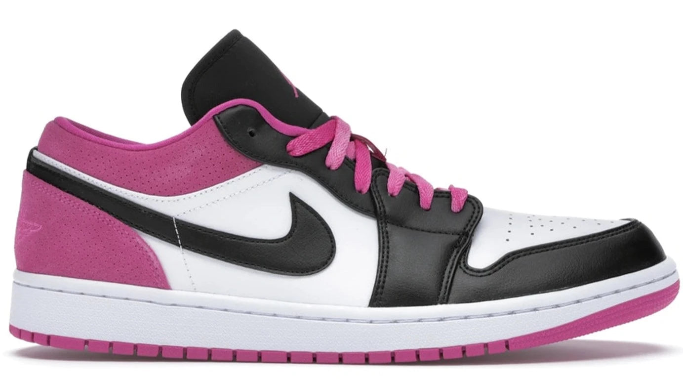 Air Jordan 1 Low Black Active Fuchsia